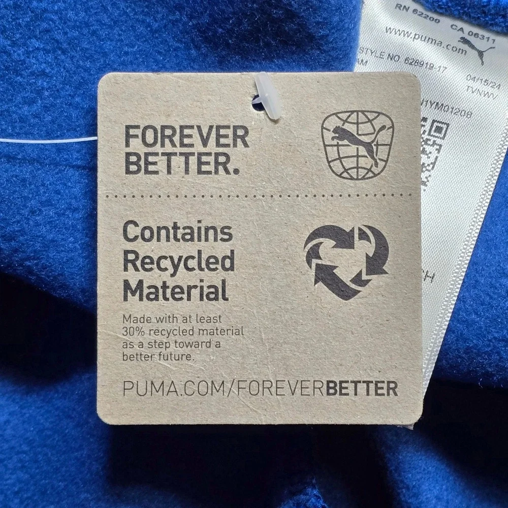Puma Classics Play Paris Shorts Men's XXL Clyde Royal‎ Blue Fleece 628919-17 NEW